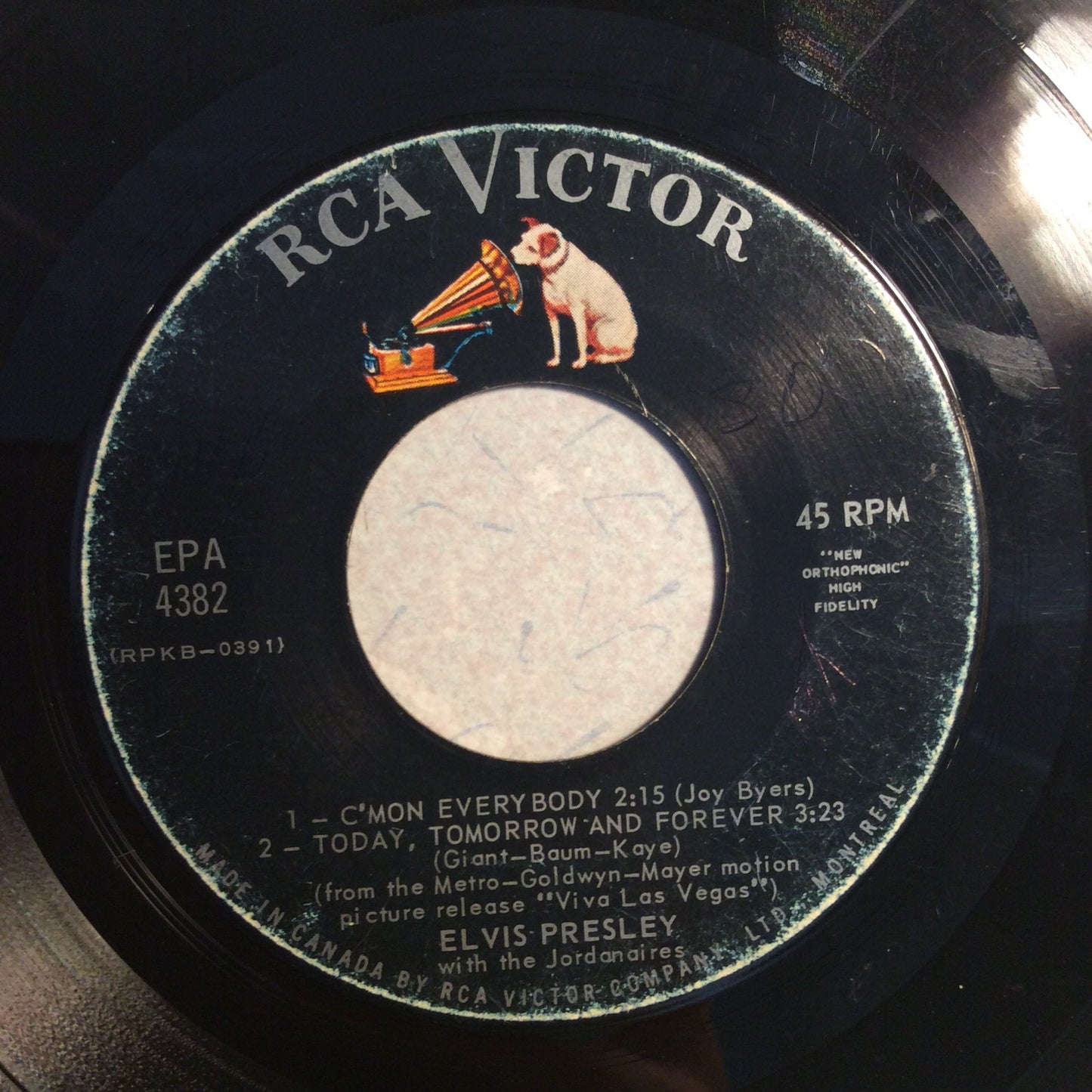 Elvis Presley - Viva Las Vegas (7" VINYL) | Good Plus (G+) Very Good Plus (VG+)-