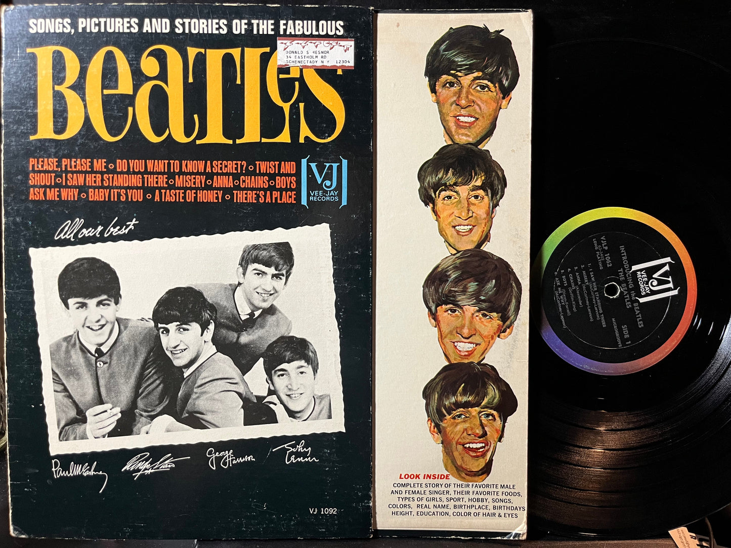 The Beatles - Songs, Pictures And Stories Of The Fabulous Beatles (VINYL) | Good Plus (G+) Very Good Plus (VG+)--