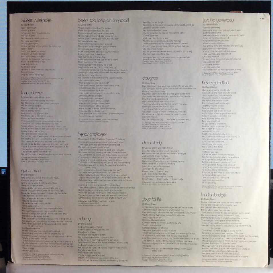 Bread - The Best Of Bread, Volume Two (VINYL) | Near Mint- (NM-) Near Mint (NM)-