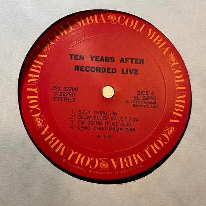 Ten Years After - Recorded Live (VINYL 2xLP COLUMBIA C 32290 1973) | USED Near Mint- (NM-) Very Good Plus (VG+)--