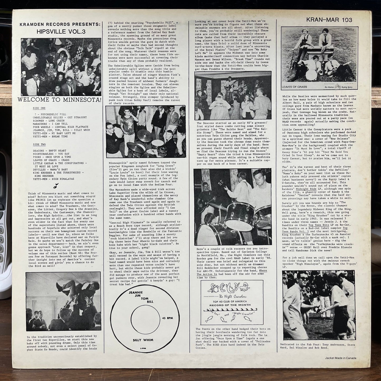 Various - Hipsville Vol. 3 (VINYL) | Near Mint- (NM-) Excellent (EX)-