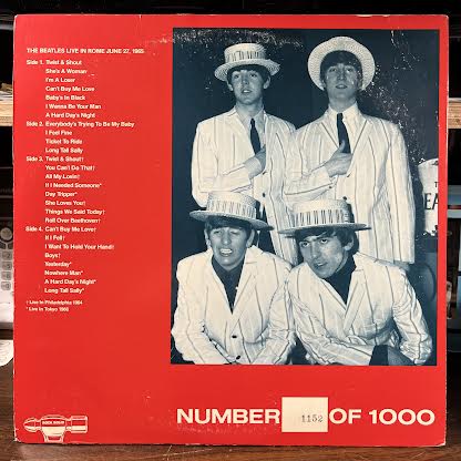 The Beatles - Roma (2xVINYL) | Near Mint- (NM-) Excellent (EX)-