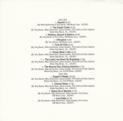 Genesis - Seconds Out (2xCD) | Near Mint- (NM-) Near Mint- (NM-)-