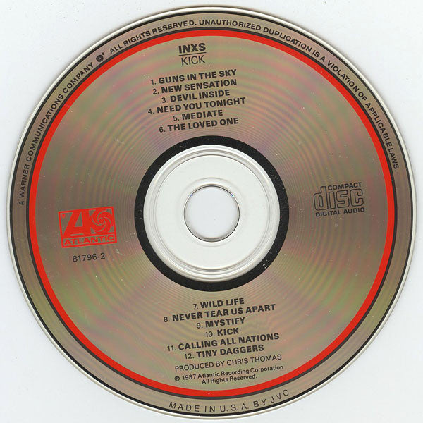 INXS - Kick (CD) | Near Mint (NM) Near Mint (NM)-
