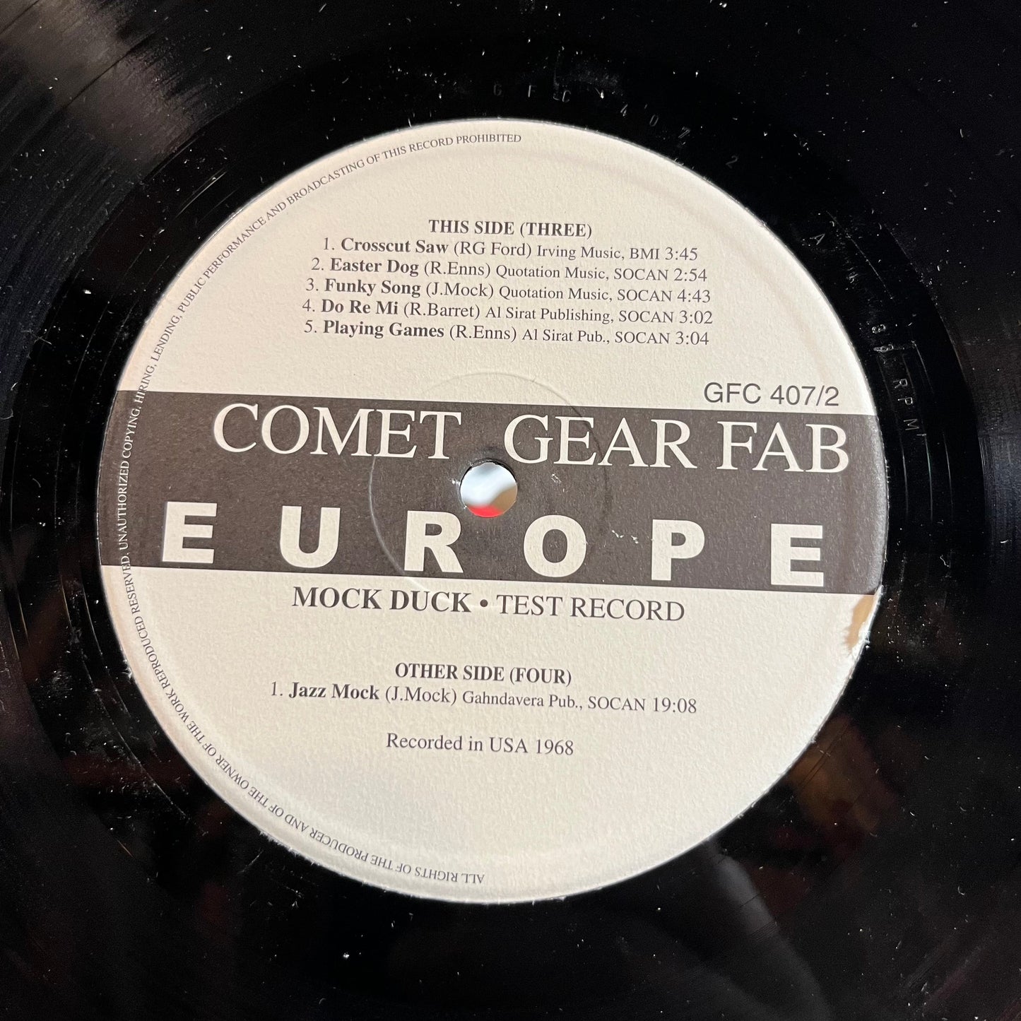 Mock Duck - Test Record (2xVINYL) | Near Mint- (NM-) Excellent (EX)-