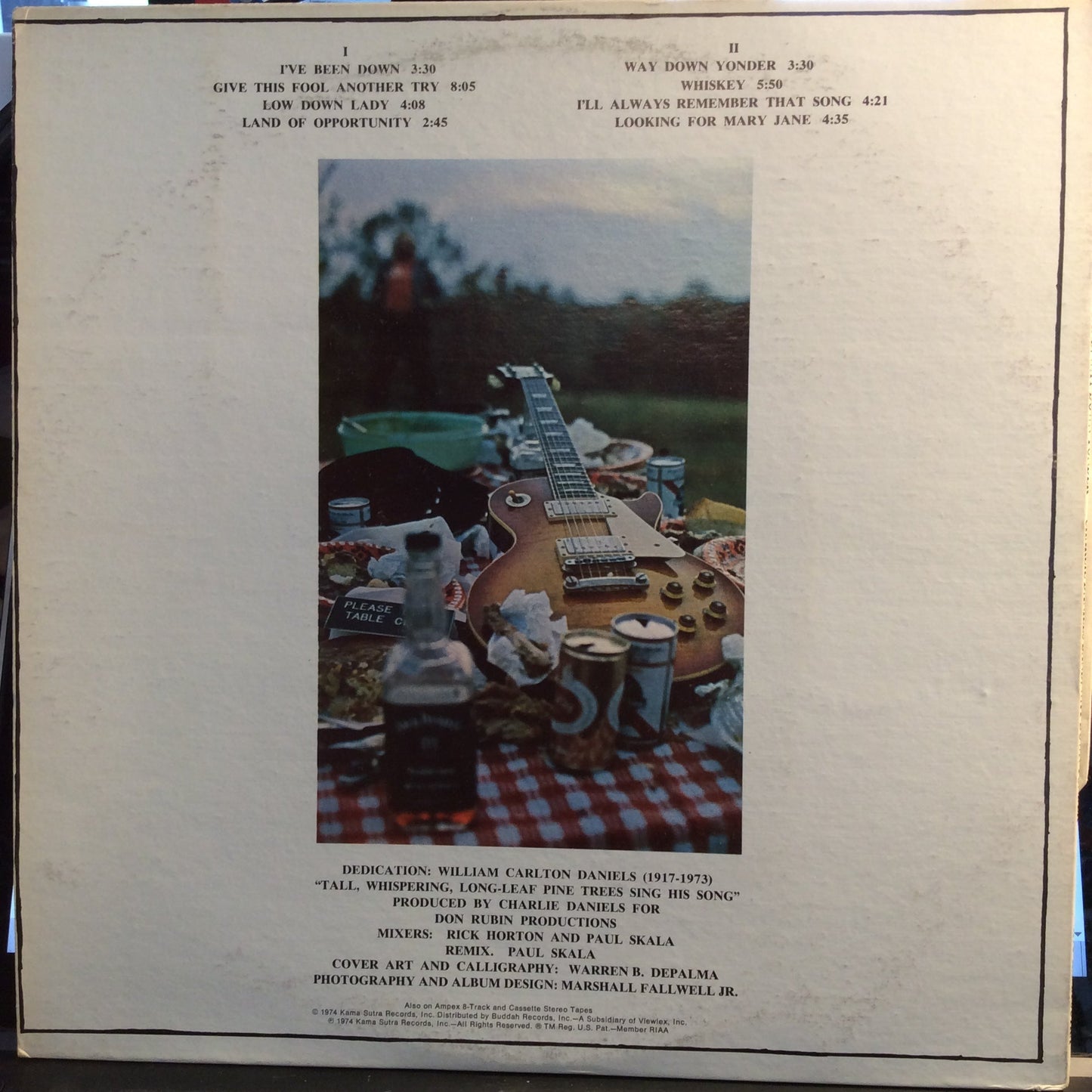 The Charlie Daniels Band - Way Down Yonder (VINYL) | Near Mint- (NM-) Excellent (EX)-