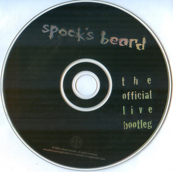 Spock's Beard - The Official Live Bootleg (CD) | Near Mint- (NM-) Near Mint- (NM-)-