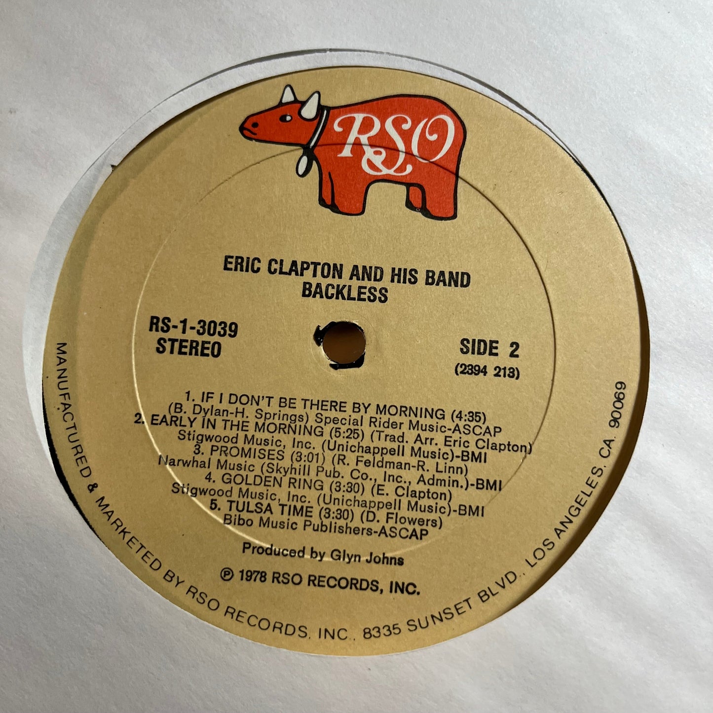 Eric Clapton - Backless (LP) | Near Mint- (NM-) Very Good Plus (VG+)-