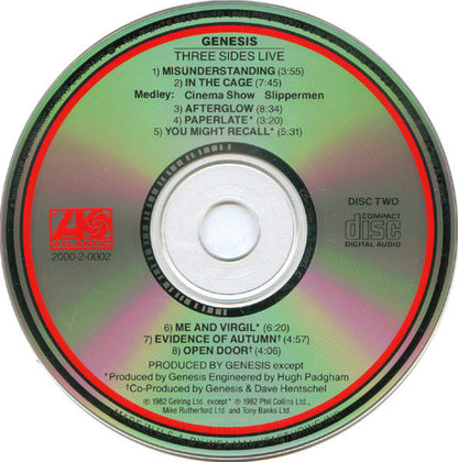 Genesis - Three Sides Live (2xCD) | Near Mint- (NM-) Near Mint- (NM-)-