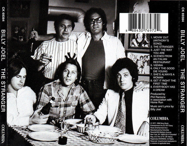Billy Joel - The Stranger (CD) | Near Mint- (NM-) Near Mint- (NM-)-