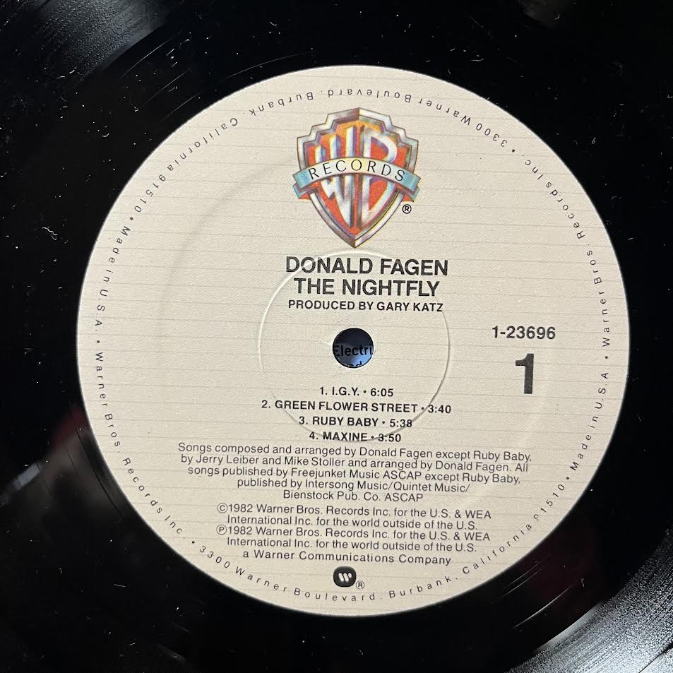 Donald Fagen - The Nightfly (VINYL) | Near Mint- (NM-) Excellent (EX)-