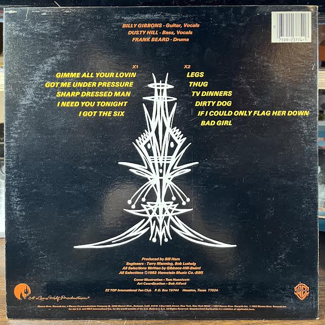 ZZ Top - Eliminator (VINYL) | Near Mint- (NM-) Near Mint- (NM-)-