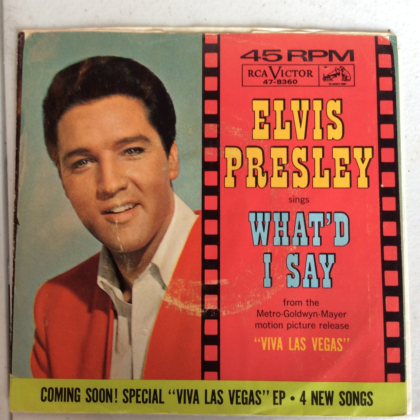 Elvis Presley - Viva Las Vegas / What'd I Say (7" VINYL) | Near Mint- (NM-) Very Good Plus (VG+)--