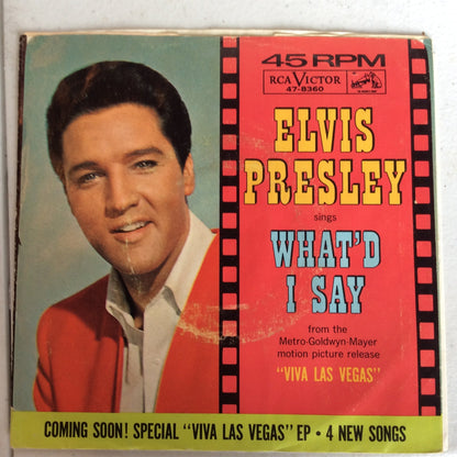 Elvis Presley - Viva Las Vegas / What'd I Say (7" VINYL) | Near Mint- (NM-) Very Good Plus (VG+)--