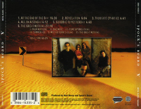 Spock's Beard - V (CD) | Near Mint- (NM-) Near Mint- (NM-)-