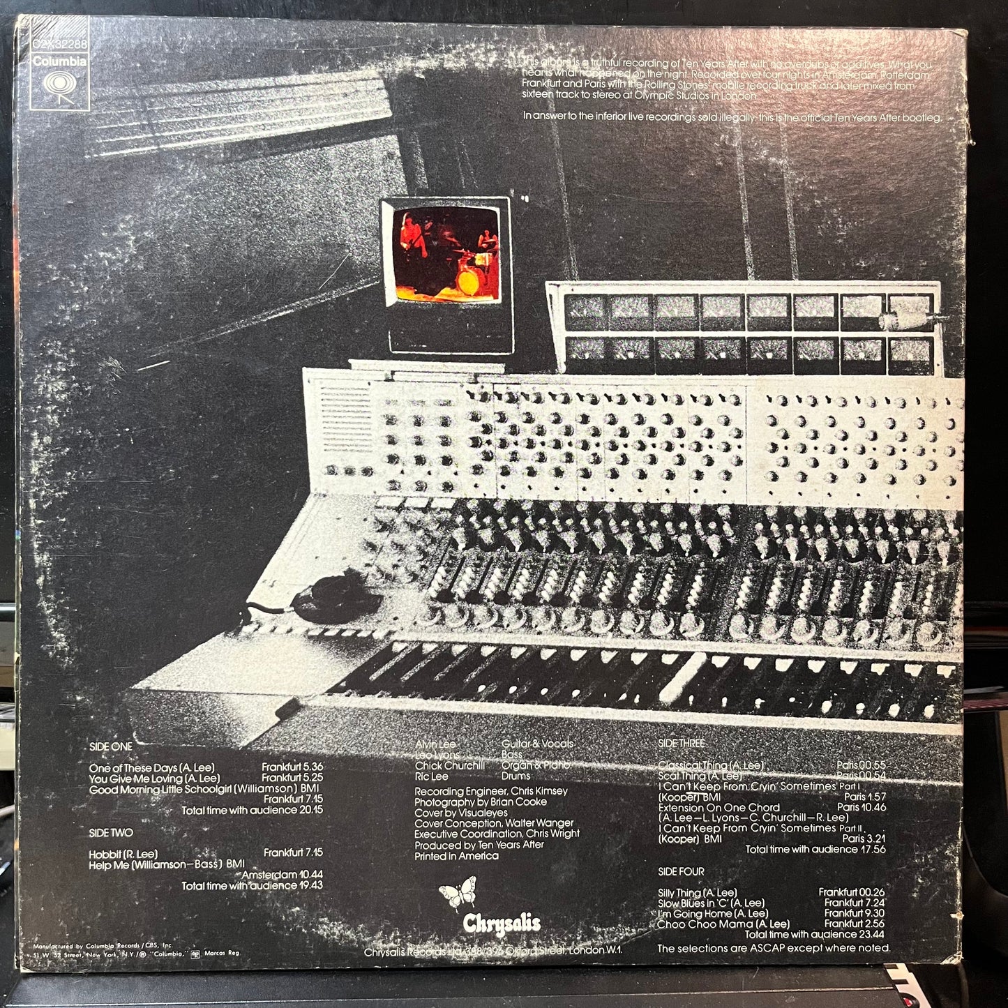 Ten Years After - Recorded Live (VINYL 2xLP COLUMBIA C 32290 1973) | USED Near Mint- (NM-) Very Good Plus (VG+)--