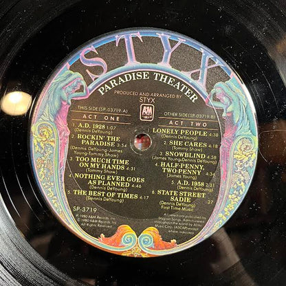 Styx - Paradise Theatre (VINYL) | Near Mint- (NM-) Excellent (EX)-