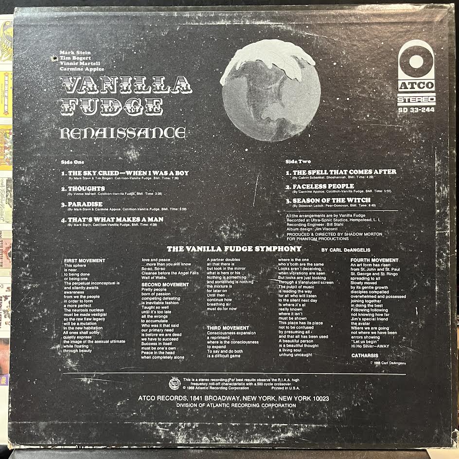 Vanilla Fudge - Renaissance (VINYL) | Near Mint- (NM-) Excellent (EX)--