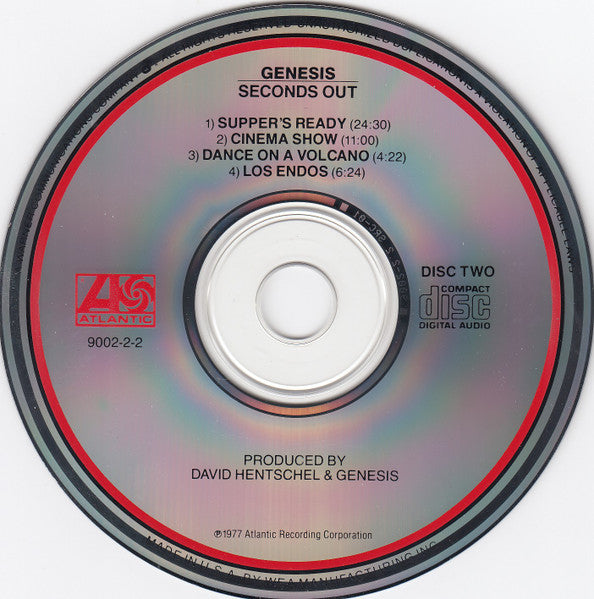 Genesis - Seconds Out (2xCD) | Near Mint- (NM-) Near Mint- (NM-)-