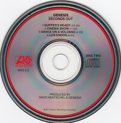 Genesis - Seconds Out (2xCD) | Near Mint- (NM-) Near Mint- (NM-)-