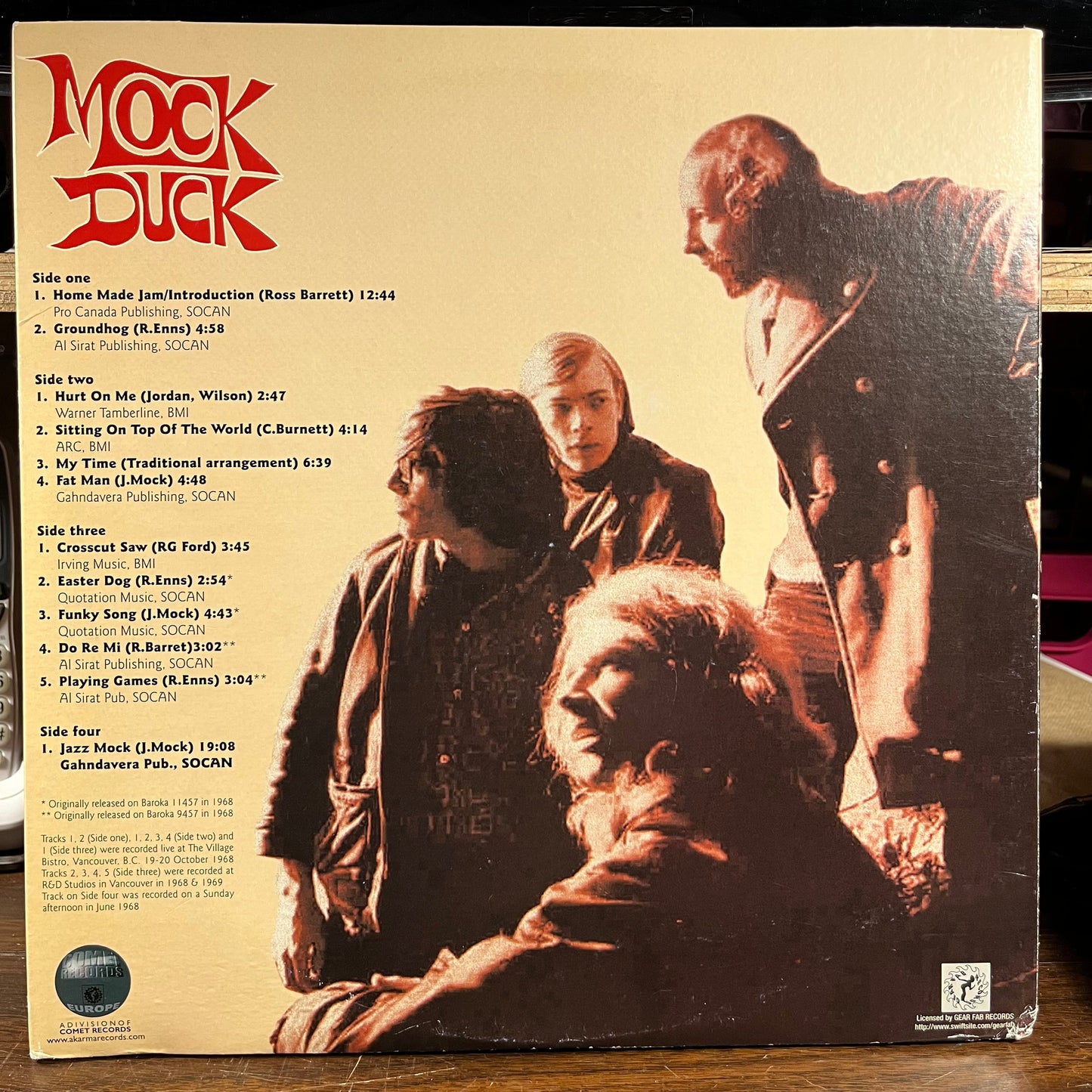 Mock Duck - Test Record (2xVINYL) | Near Mint- (NM-) Excellent (EX)-