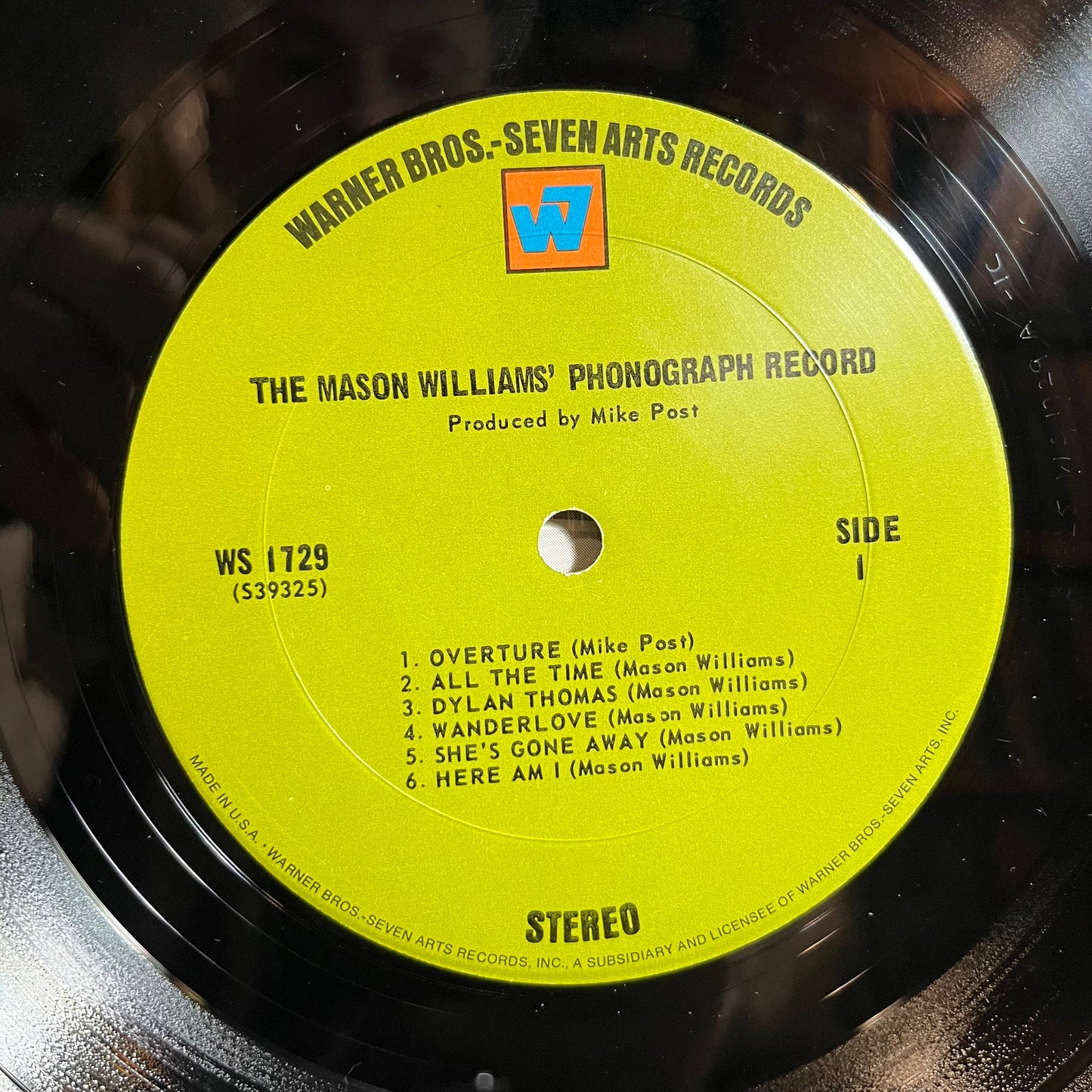 Mason Williams - The Mason Williams Phonograph Record (VINYL) | Near Mint- (NM-) Near Mint (NM)-