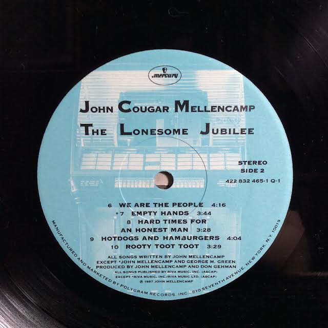 John Cougar Mellencamp - The Lonesome Jubilee (VINYL) | Near Mint- (NM-) Excellent+ (EX+)-