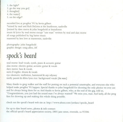 Spock's Beard - The Official Live Bootleg (CD) | Near Mint- (NM-) Near Mint- (NM-)-