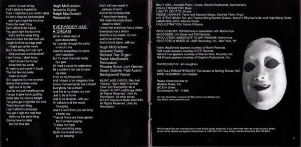 Billy Joel - The Stranger (CD) | Near Mint- (NM-) Near Mint- (NM-)-