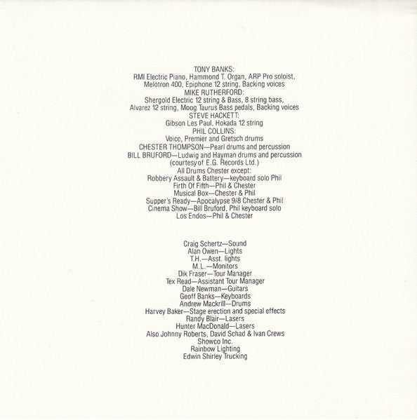 Genesis - Seconds Out (2xCD) | Near Mint- (NM-) Near Mint- (NM-)-