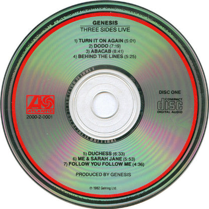 Genesis - Three Sides Live (2xCD) | Near Mint- (NM-) Near Mint- (NM-)-