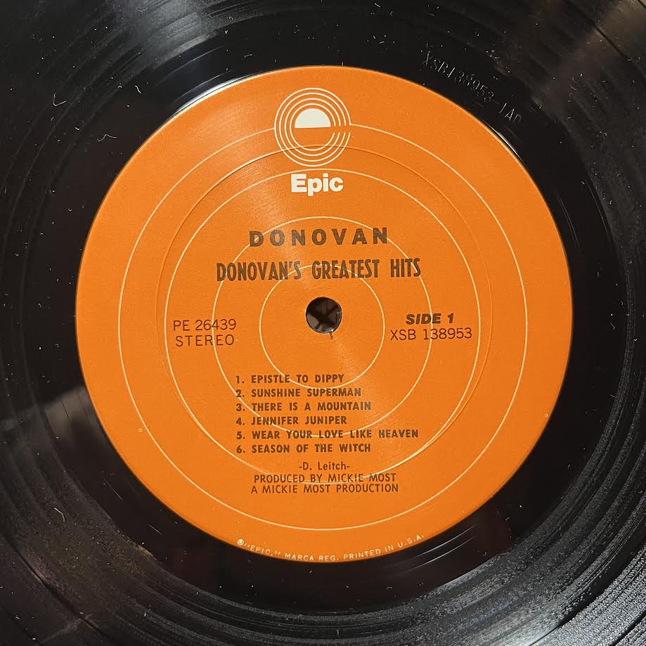Donovan - Donovan's Greatest Hits (VINYL) | Near Mint- (NM-) Near Mint (NM)-