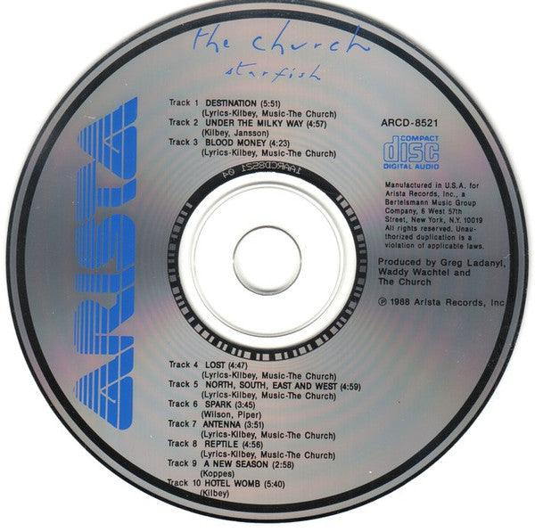 The Church - Starfish (CD) | Near Mint- (NM-) Near Mint- (NM-)-