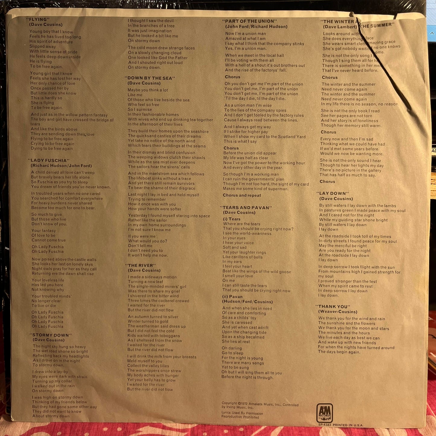 Strawbs - Bursting At The Seams *SHRINK* | Near Mint (NM) Excellent (EX)--