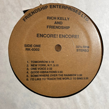 Rich Kelly & Friendship - Encore! Encore! (LP) | Near Mint (NM) Near Mint (NM)-