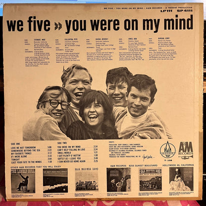 We Five - You Were On My Mind *MONARCH* | Near Mint (NM) Near Mint (NM)-