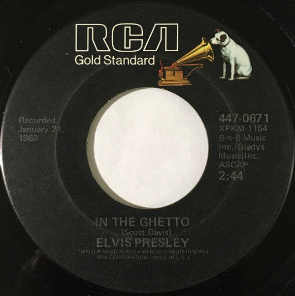Elvis Presley - In The Ghetto | Near Mint (NM) Excellent (EX)--
