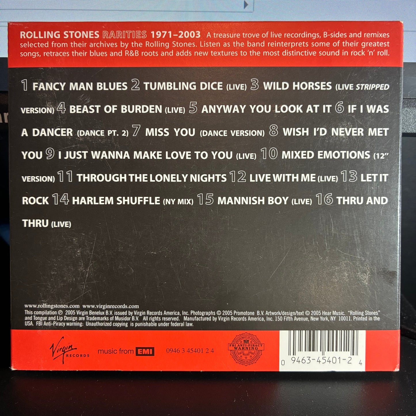 The Rolling Stones - Rarities 1971–2003 (CD Virgin ‎– 0946 3 45401 2 4) | USED Near Mint (NM or M-) Excellent (EX)--