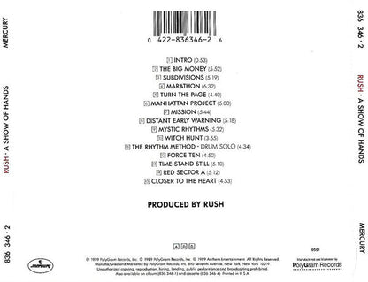 A Show Of Hands (CD) | Near Mint (NM) Near Mint (NM)--