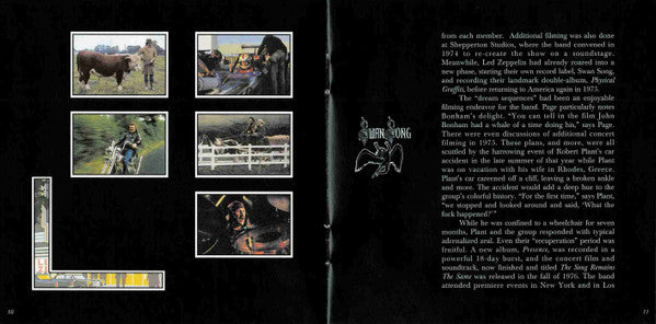Led Zeppelin - The Soundtrack From The Film "The Song Remains The Same" (2xCD Swan Song ‎– R2 328252) | USED Near Mint (NM or M-) Excellent (EX)-
