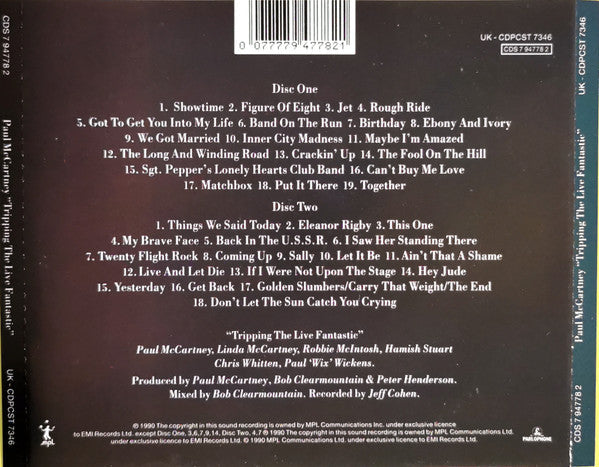 Paul McCartney - Tripping The Live Fantastic (2xCD) | Near Mint (NM) Near Mint (NM)-