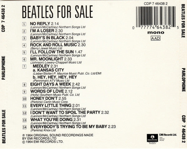 The Beatles - Beatles For Sale *CD-GERMANY* | Near Mint (NM) Near Mint (NM)-
