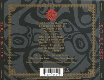 Gov't Mule - Dose (CD) | Near Mint (NM) Near Mint (NM)--