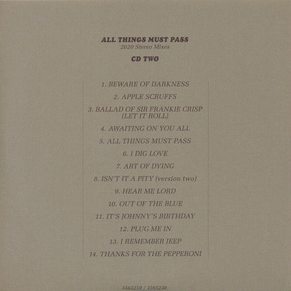 George Harrison - All Things Must Pass (50th Anniversary) (CD BOX SET) | Near Mint (NM) Near Mint (NM)--