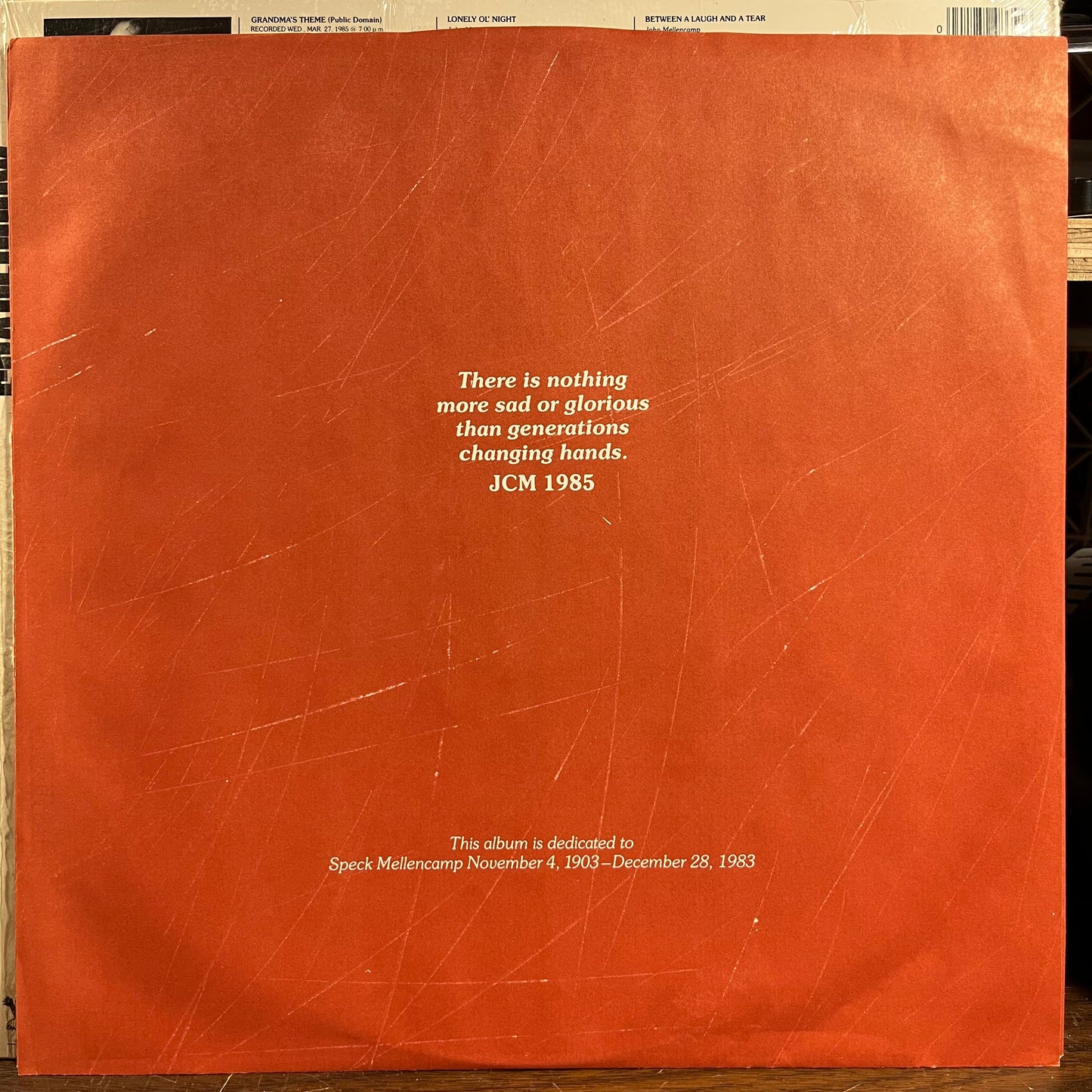 John Cougar Mellencamp - Scarecrow (VINYL) | Near Mint (NM) Near Mint (NM)-