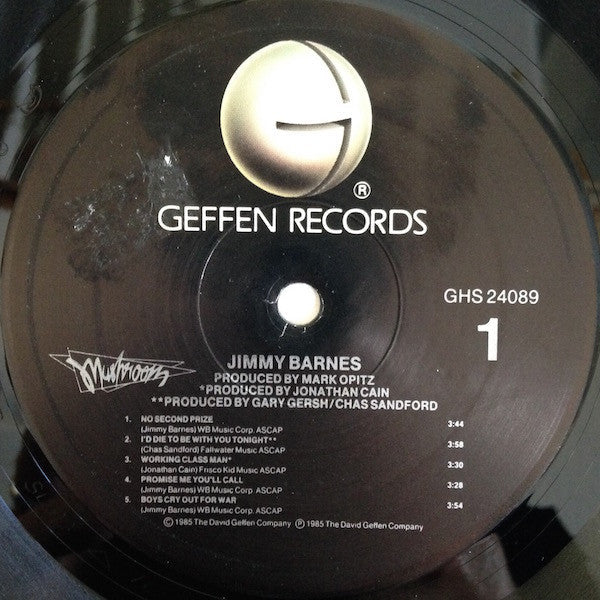 Jimmy Barnes - Jimmy Barnes *ALLIED / PROMO* | Near Mint (NM) Excellent (EX)-