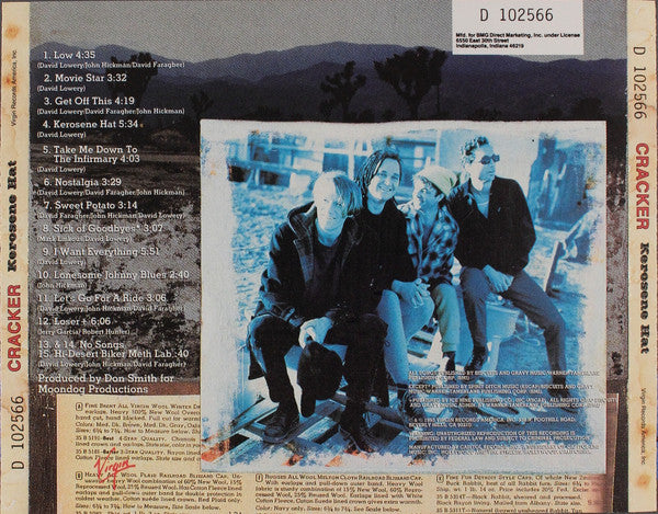 Cracker - Kerosene Hat (CD) | Near Mint (NM) Near Mint (NM)-
