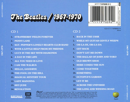The Beatles - 1967-1970 (2xCD CANADA) | Near Mint (NM) Near Mint (NM)-