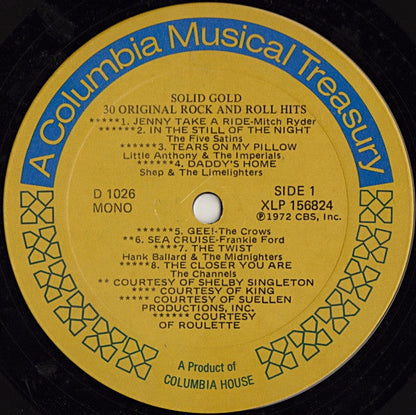 Various - Solid Gold / 30 Original Rock And Roll Hits | Near Mint (NM) Very Good Plus (VG+)-