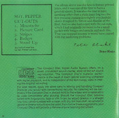 The Beatles - Sgt. Pepper's Lonely Hearts Club Band (CD) | Near Mint (NM) Near Mint (NM)-